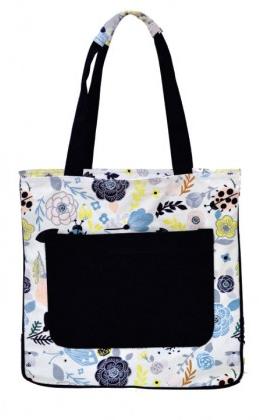 FLOWER PRINT MEDIUM SIZED BAG