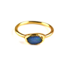 Fire Opal Ring Faceted Ring, Gender : Women's