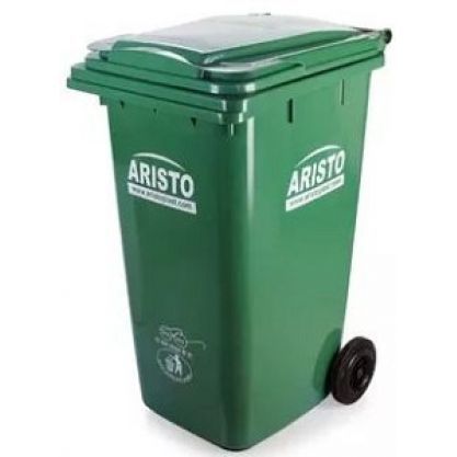 Aristo Plastic Wheeled Dustbin, Size : 480 X 550 X 950 Mm (LWH)
