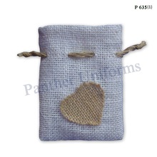 Juco Embossed Jute Drawstring Pouch