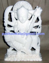 Alian Marble Durga Maa Statue, For Worship, Style : Religious