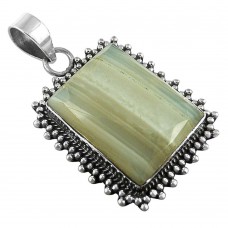 My Sweet!! 925 Sterling Silver Botswana Agate Pendant