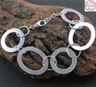 DESIGNER FINE PLAIN STERLING SILVER BRACELET