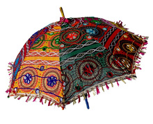 Embroidery Traditional Umbrellas, Size : 23 Inches