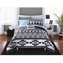 Piece Black White Southwest Comforter Full Set