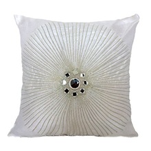 White Mirrors Work Cushion Cover