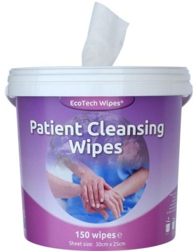 PATIENT CLEANSING WIPES 30CM X25CM, Brand Name : ECOTECH EUROPE