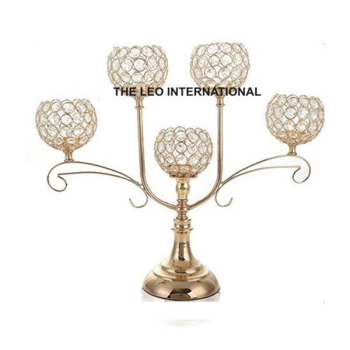 METAL Golden Crystal Wedding Centrepiece