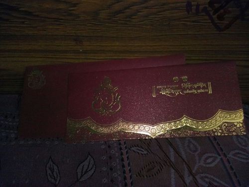 Printed Premium Wedding Cards, Packaging Type : Paper Packet