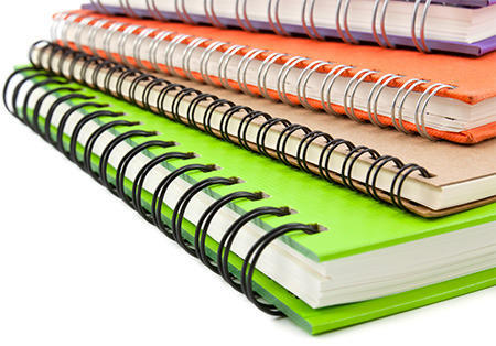 Rectangular Spiral Notebooks, For Home, Office, School, Cover Material : Paper