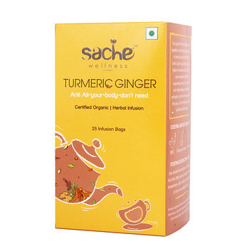 Sache Wellness Blended Organic Turmeric Ginger Tea