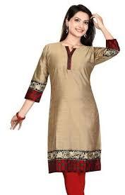 Printed Ladies Long Silk Kurti, Occasion : Festival Wear