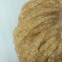 Natural Citrine Heishi Square Beads