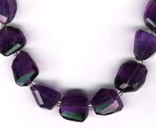 Modi Gems Natural Stone Amethyst Nuggets Faceted, Color : Purpul