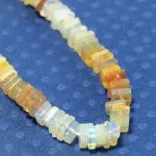 Semi Precious Stone Ethopion Opal Square Plain