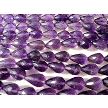 Amethyst Micro Faceted Tear Drop Gemstones