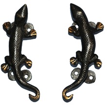 Brass Metal Lizard Door Handle