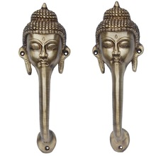 Brass Buddha Face DOOR HANDLE, For Cabinet, Drawer, Dresser, Wardrobe