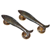 Door Handle Fish Shaped Antique Finish