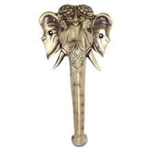 Door Handle Of Elephant Face In Brass