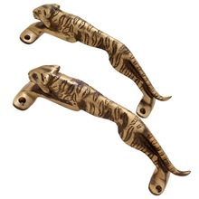 Panther Door Handle Made Of Bronze Metal