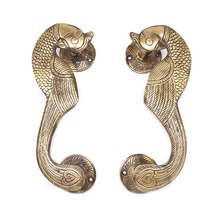 Brass Peacock Door Handle