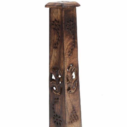 Wood Incense Stick Burner Holder, Color : Black/yellow