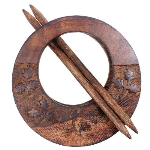 Store Indya Wooden Curtain Hold Backs, Color : Brown