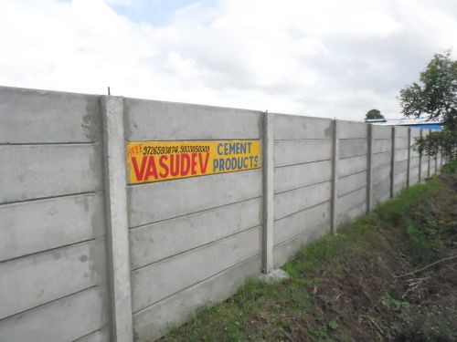 Polished Cement Designer Precast Compound Wall, For Boundaries, Size : 40x40ft