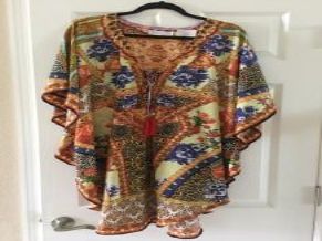 Printed Chiffon Ladies Kaftans, Technics : Attractive Pattern