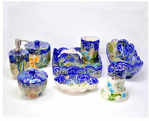 Indigo Bath Set, Color : Multicolor