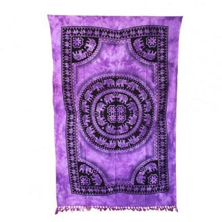 INDIA TWIN WALL HANGING HIPPIE ELEPHANT TAPETRY