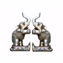 Handicraft Metal Two Elephants