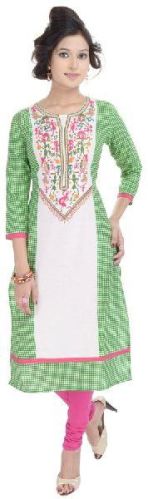 Ladies Embroidery Cotton Kurti Kurta Dress, Size : XL, XXL