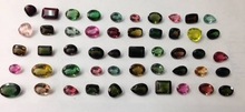 Natural Watermelon Tourmaline Faceted Gemstone, Color : Multi Colur