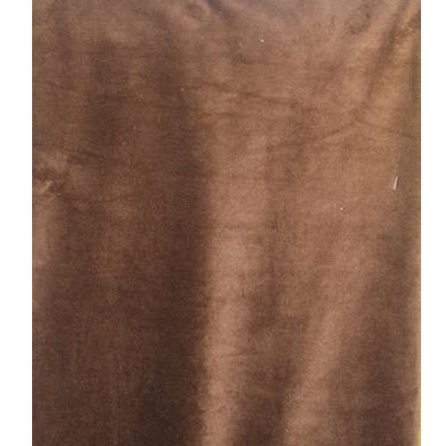 Dark Brown Velboa Fur Fabric, For Making Garments Soft Toys, Pattern : Plain