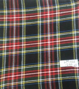 Cotton Check Flannel Fabric, Width : 57/58″