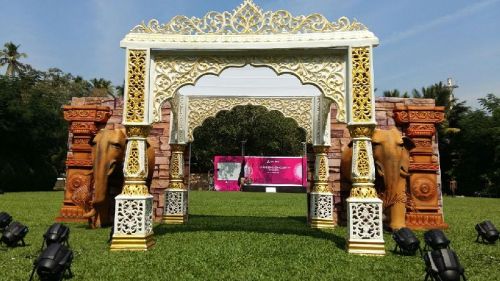 Royal Maharaja Style Mandap With Elephants, For Wedding Use