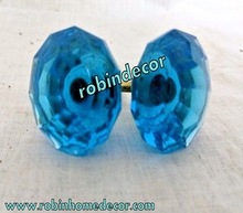 Cabinet Knobs, For Drawer, Dresser, Door, Color : Blue