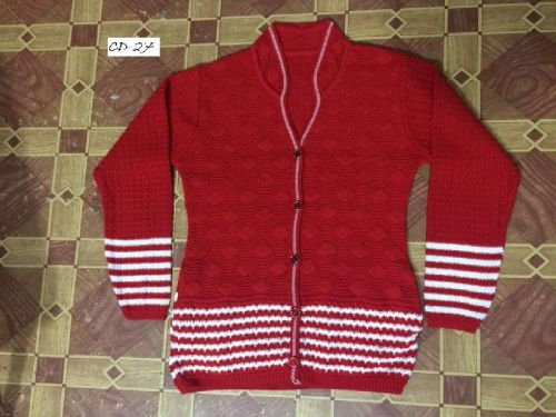 100% Acrylic Ladies Woolen Cardigan, Feature : Anti Shrink, Anti Wrinkle, Breathable, Comfortable