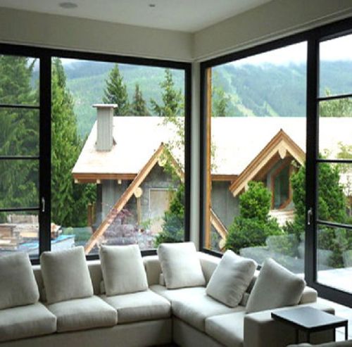 Sliding UPVC Polished Corner Window, Color : Teak, Light, Oak, Walnut, White, Rosewood