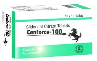 Cenforce 100mg Tablets, For Hospital, Clinic, Composition : Sildenafil Citrate