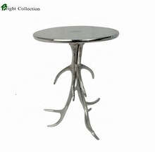 Aluminium Metal Stem Design Side Table
