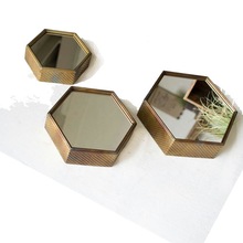 Bright Collection Metal Hexagonal Wall Art Decor