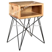 French Iron Wooden Coffee Table