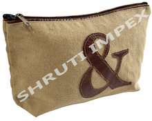 SHRUTI IMPEX CANVAS + LEATHER Key Pouch Bag, For Cosmetics Convenience