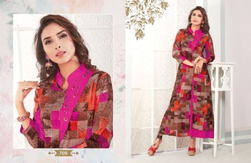 Checked Chiffon Kurtis, Occasion : Casual Wear, Formal Wear