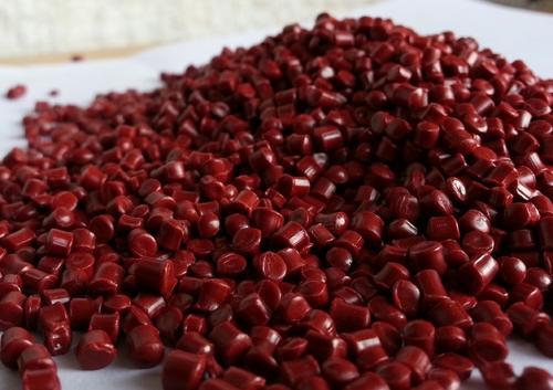 Plastic ABS Light Red Granules