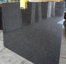 SILO Polished Black Galaxy Slab, Size : Size Depend