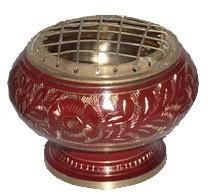 Brass Charcoal Burner, Color :  